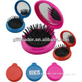 Plastic Pocket Hair Comb with Mirror